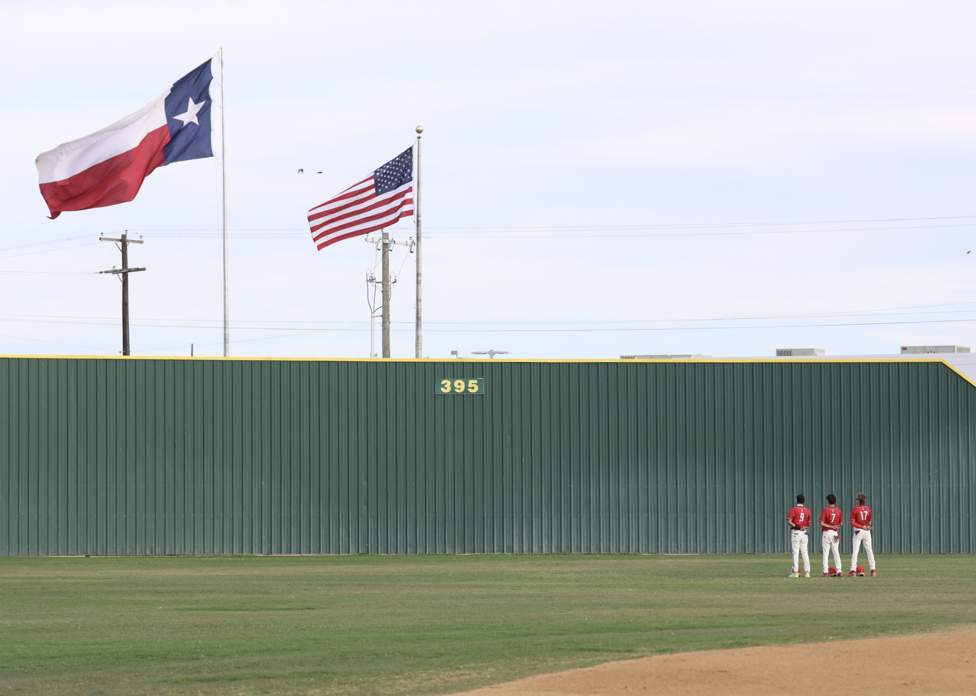 Flags and outfielders